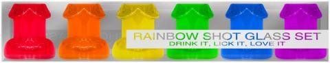 Rainbow Shot Glass Set 6Pc