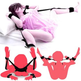 BDSM Wrist Thigh Leg Restraint System Hand & Ankle Cuff Bed Restraints Sex Bonda