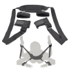BDSM Wrist Thigh Leg Restraint System Hand & Ankle Cuff Bed Restraints Sex Bonda